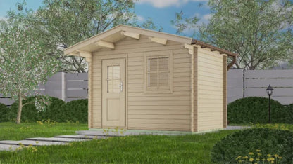 Holz-Gartenhaus / Gerätehaus H28-3020-ET-EF