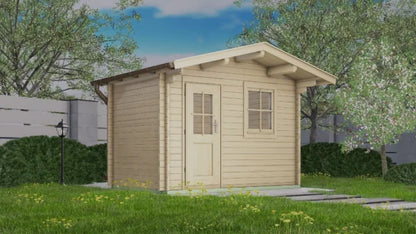 Holz-Gartenhaus / Gerätehaus H28-3020-ET-EF