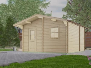 Holz-Gartenhaus / Gerätehaus H28-3842-2ET-EF