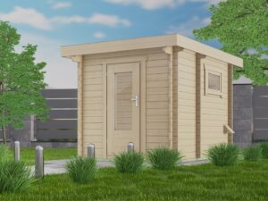 Holz-Gartensauna H58-2231F-2ET-FF