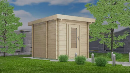 Holz-Gartensauna H58-2231F-2ET-FF