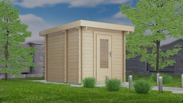 Holz-Gartensauna H58-2231F-2ET-FF