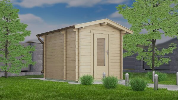 Holz-Gartensauna H70-2231-2ET-FF