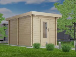 Holz-Gartensauna H70-2240F-2ET-EF-FF