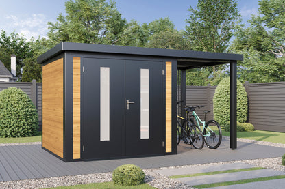 Hybrid-Gartenhaus  Alvar 3824 28 - Gartenhaus Herkommer