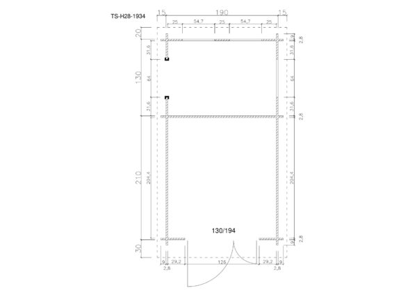 Holz-Gartenhaus / Gerätehaus TS-H28-1934