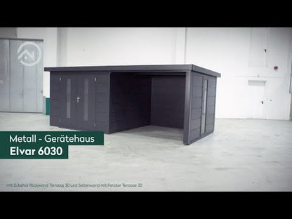Metall-Gartenhaus / Gerätehaus Hakon 2424 Anthrazit