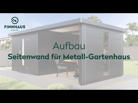 Metall-Gartenhaus / Gerätehaus Thorin 4724 Anthrazit mit Terrasse